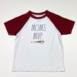 Boy’s/Kid’s Rae Dunn Mom’s MVP Baseball Short Sleeve T-Shirt Size 6